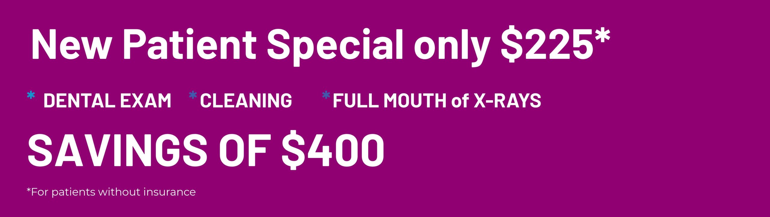 New Patient Special Coupon-Offer Graphic