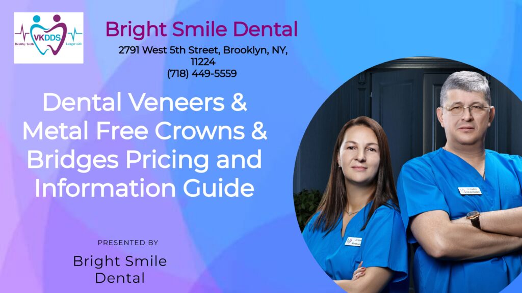 Cover Page of Veneers and Metal-Free Crown and Bridges Pricing Guide